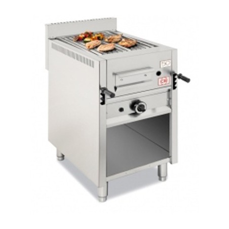GAS LAVASTEENGRILL OP KAST, 1 BRANDER, L 470 MM EI047MOBV CB ITALY