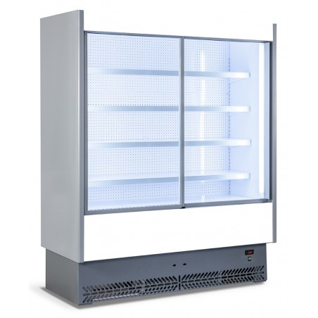 MEUBLE MURAL REFRIGERE AVEC PORTES COULISSANTES POUR PRODUITS FRAIS PRE-EMBALLES L 1955 MM LSPD6187SD TECNODOM