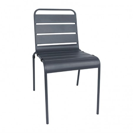 CHAISE DE TERRASSE EMPILABLE - GRIS UCS727 BOLERO