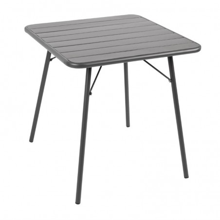 TABLE DE TERRASSE CARRE PLIANTE - GRIS - 700 x 700 MM UCS730 BOLERO