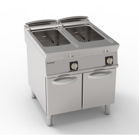 CUISEUR A PATES ELECTRIQUE 2 x 40 L SUR ARMOIRE FERMEE EEC890 TECNOINOX