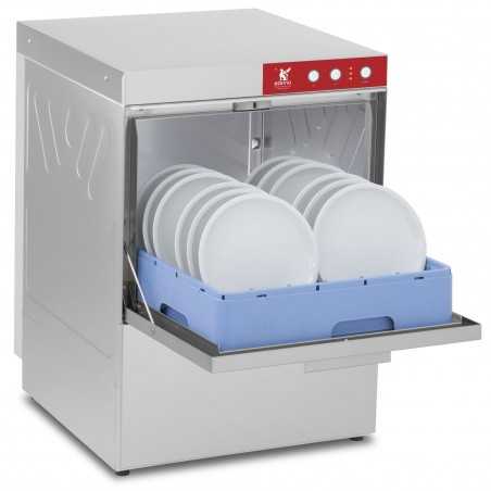Lave-vaisselle inox pro (L)500 x (P)500 mm avec pompe de vidange, s