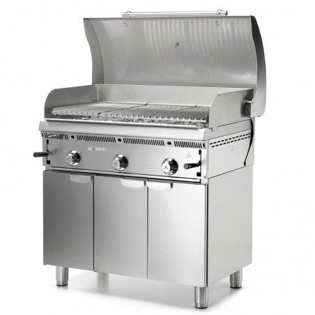 GRILL BARBECUE SUR ARMOIRE FERME, L 600 MM RBBQ060 MAINHO