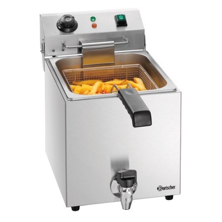 FRITEUSE ELECTRIQUE A POSER 1 x 9 L AVEC ROBINET REFEB08VLUX BARTSCHER
