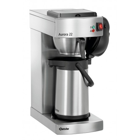 PERCOLATEUR PROFESSIONNEL AVEC THERMOS A POMPE - 90 TASSES/H NPERC1003 BARTSCHER