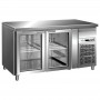 FRIGO TABLE POSITIF - 2 PORTES VITREES - PROFONDEUR 700 MM FCHP72V FORCAR