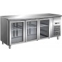 FRIGO TABLE POSITIF - 3 PORTES VITREES - PROFONDEUR 700 MM FCHP73V FORCAR