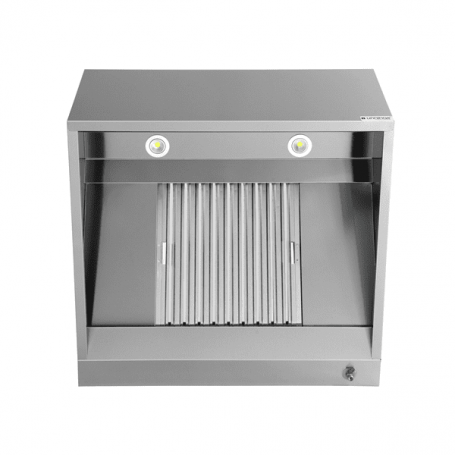 RECHTHOEKIGE MURALE DAMPKAP ZONDER MOTOR P 1100 MM, L 1000 MM JHMR100/11 UNNINOX