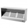 HOTTE RECTANGULAIRE MURALE SANS MOTEUR P 950 MM, L 3000 MM JHMR300/09 UNNINOX