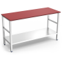 TABLE DE BOUCHERIE AVEC PLAN EN POLYETHYLENE ROUGE, L 2000 MM JT1BR-20070 FRICOSMOS