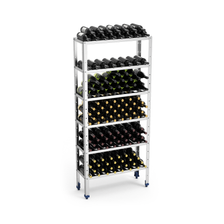 SCHAP VOOR OPSLAG VAN 192 WIJNFLESSEN, L 800 MM JWINE08 FRICOSMOS