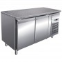 FRIGO TABLE POSITIF AVEC GRANITE - 2 PORTES - SERIE 800 MM KCH82GRA FORCAR