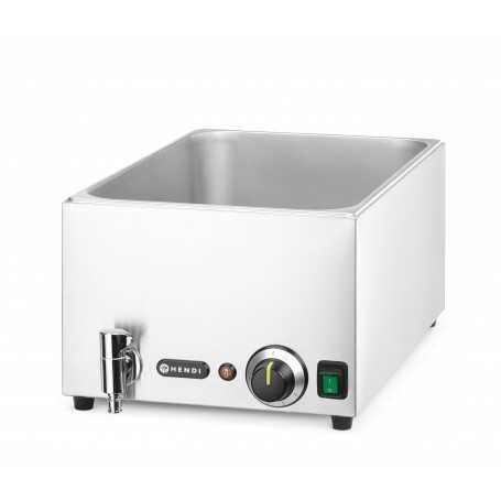 ELECTRISCHE BAIN-MARIE GN 1/1 - MAX H 150 MM, MET AFTAPKRAAN REBA2V HENDI