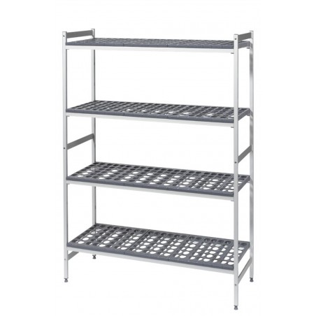 RAYONNAGE 4 NIVEAUX POUR CHAMBRE FROIDE, L 1816 x P 365 MM MODULE 13 "C+D" SOMAFRAC